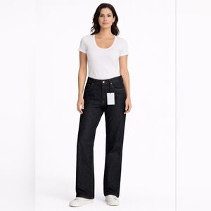 Just Cavalli Dark Wash Denim Premium Jeans | Size 34 | Loose Fit Long Leg NWT